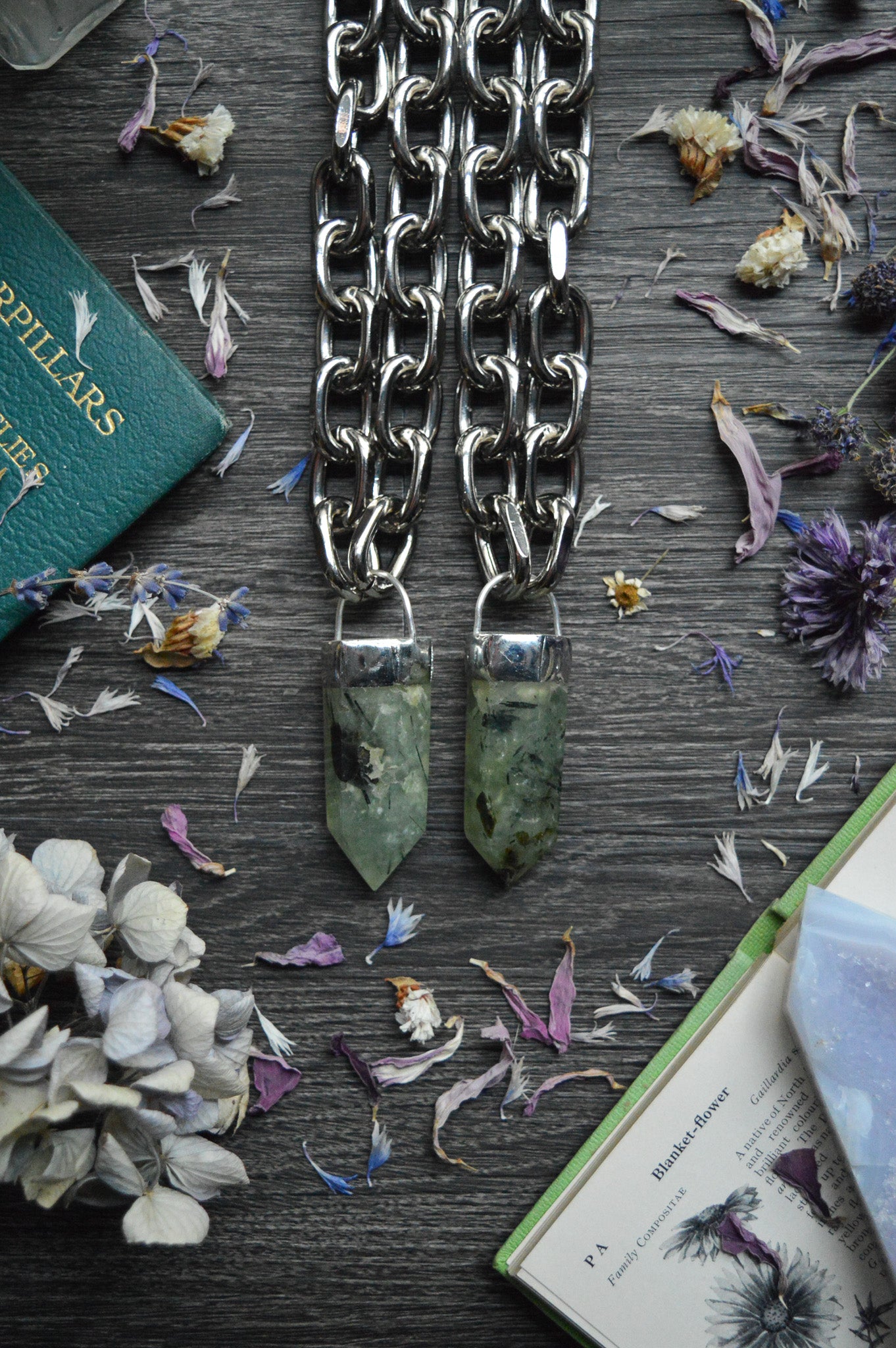 Prehnite Chunky Chain Necklace