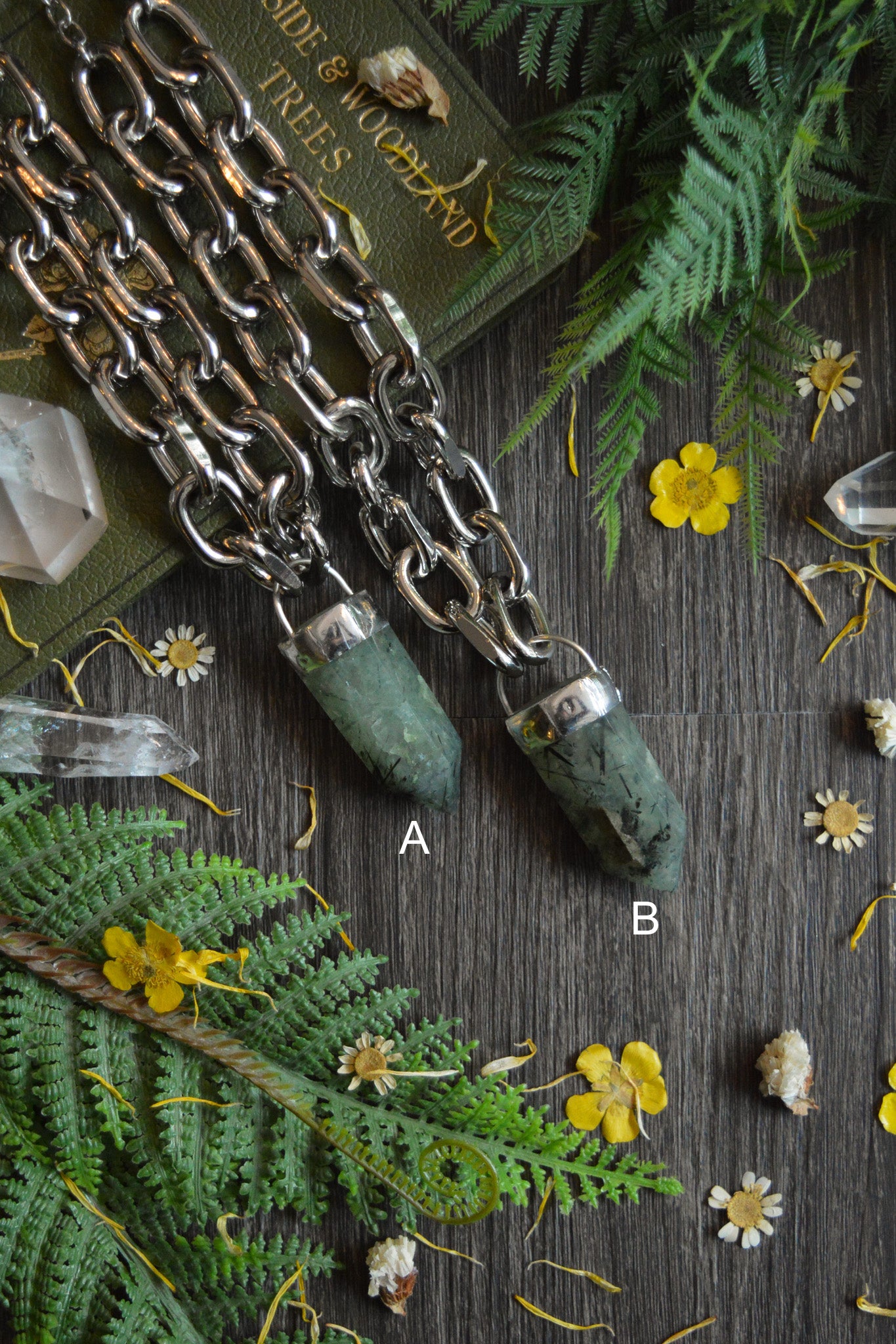 Prehnite Chunky Chain Necklace