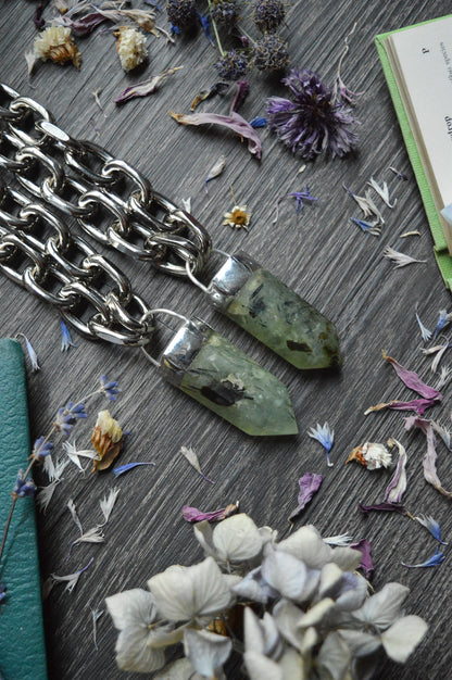 Prehnite Chunky Chain Necklace