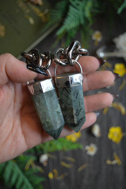 Prehnite Chunky Chain Necklace