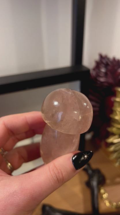 Rose Quartz Mushroom