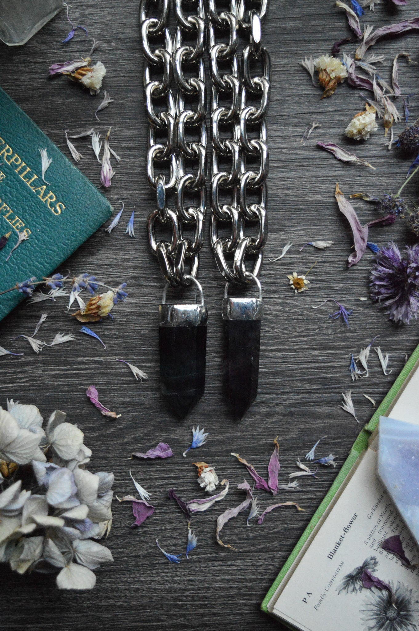 Rainbow Fluorite Chunky Chain Necklace