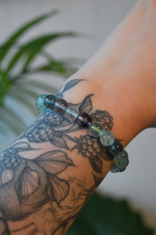 Fluorite Bead Bracelet