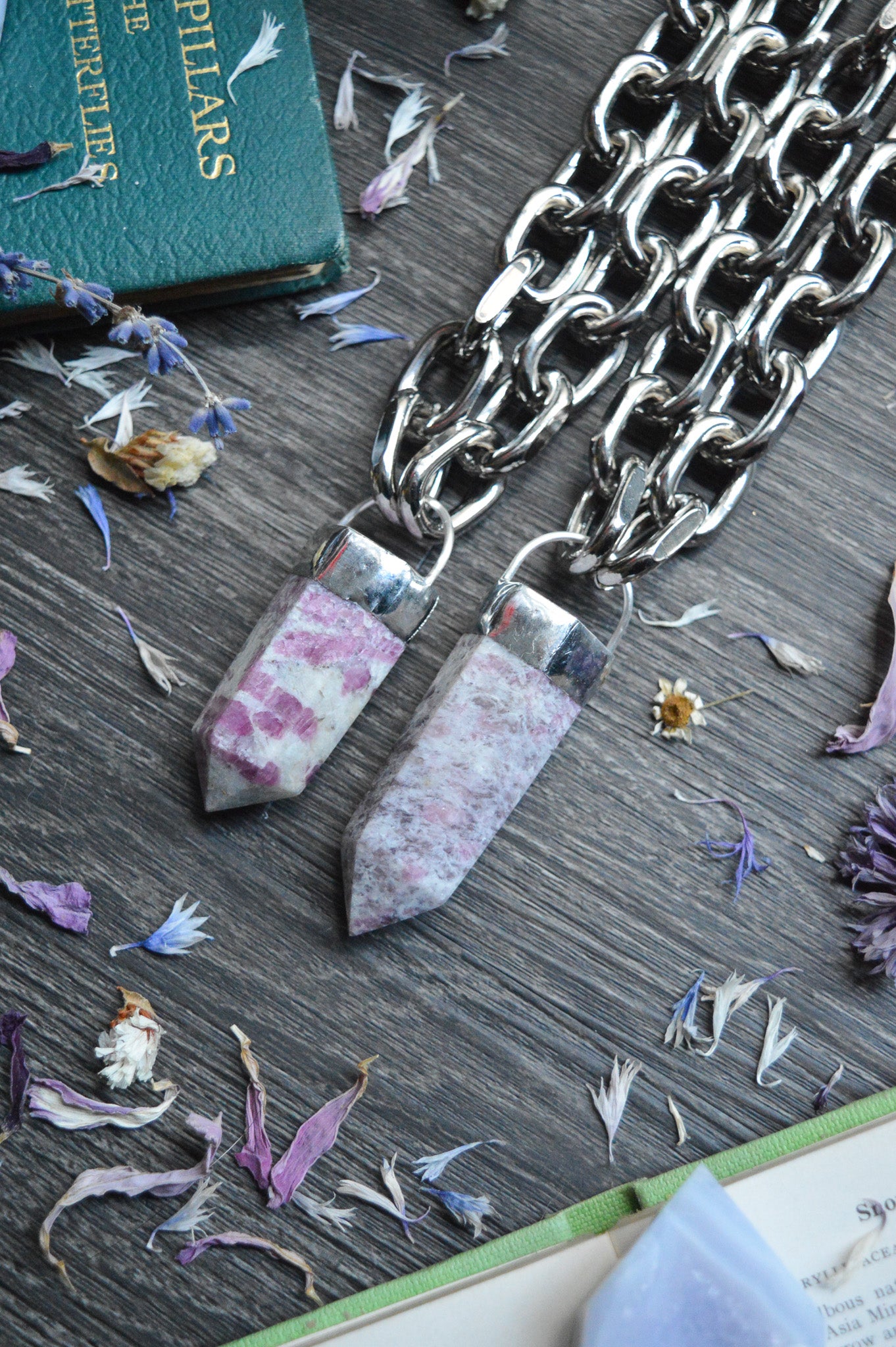 Rubellite (Pink Tourmaline) Chunky Chain Necklace