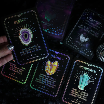 Crystal Affirmation Cards: Silver Aura Edition