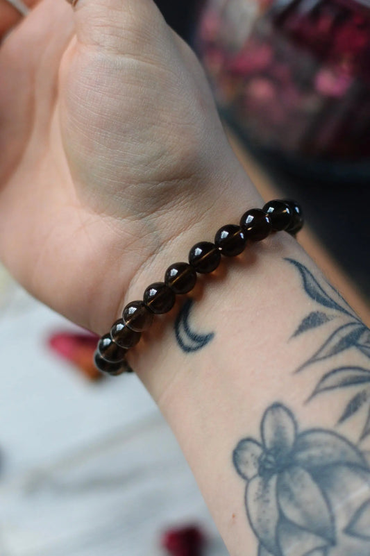 Smokey Quartz Bead Bracelet