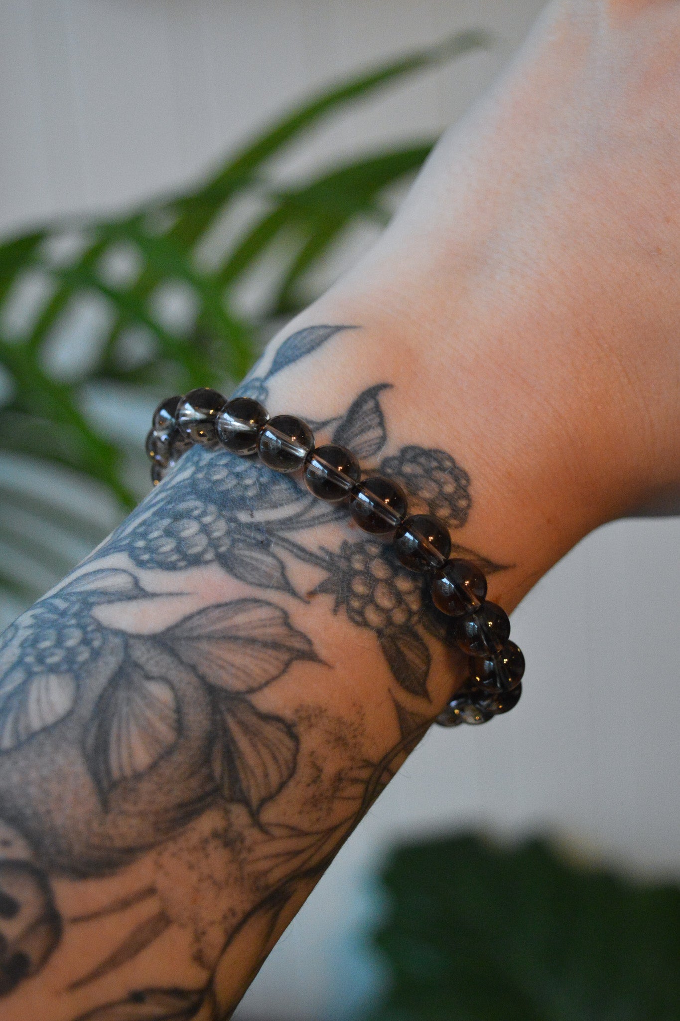 Smokey Quartz Bead Bracelet