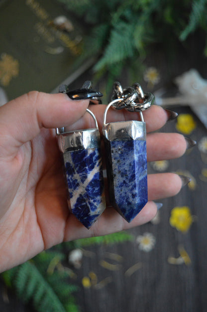 Sodalite Chunky Chain Necklace