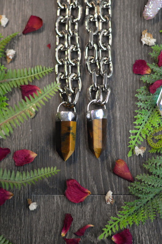 Tigers Eye Chunky Chain Necklace