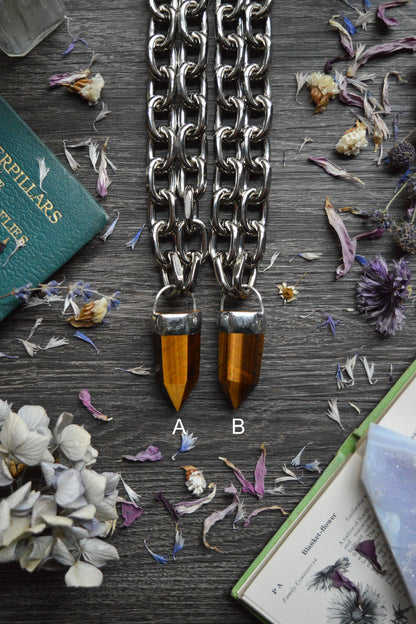 Tigers Eye Chunky Chain Necklace