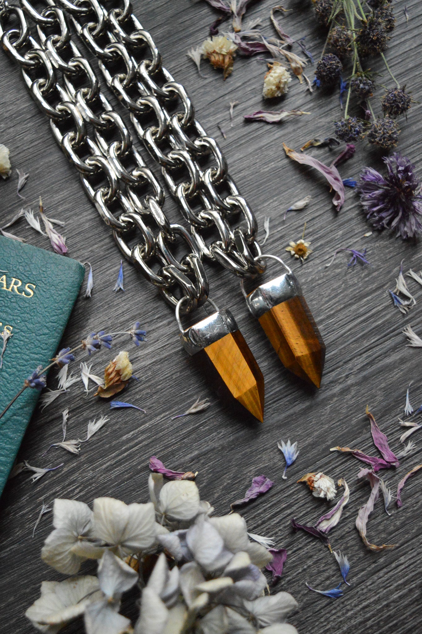 Tigers Eye Chunky Chain Necklace