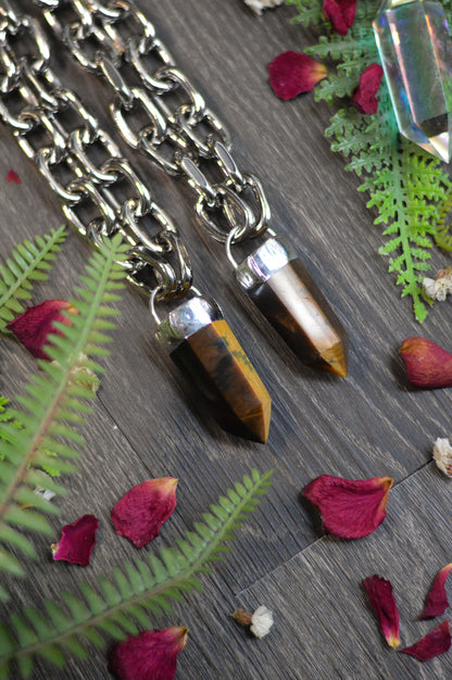 Tigers Eye Chunky Chain Necklace