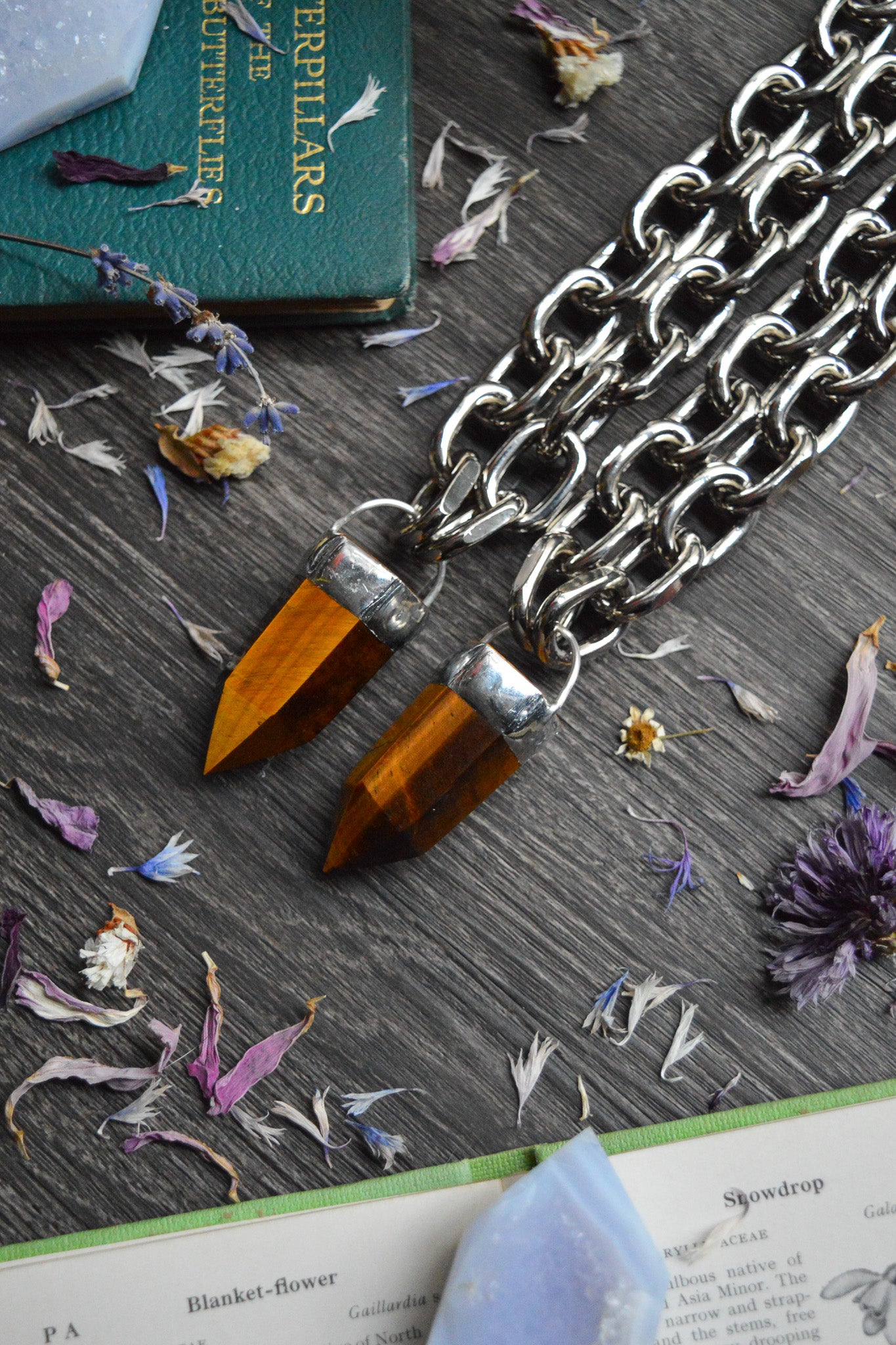 Tigers Eye Chunky Chain Necklace