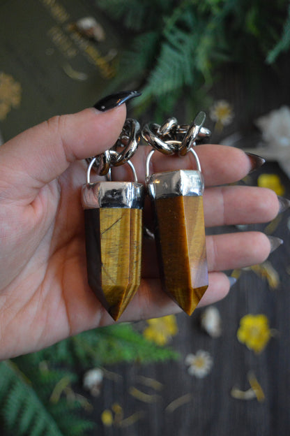 Tigers Eye Chunky Chain Necklace