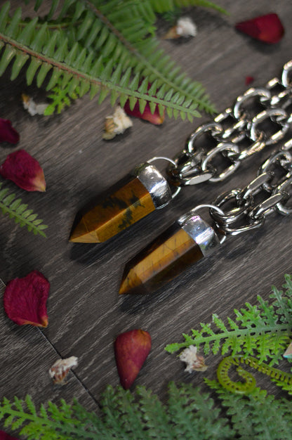 Tigers Eye Chunky Chain Necklace