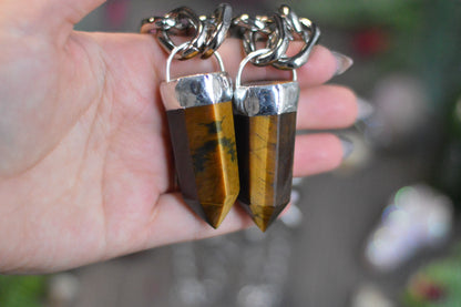 Tigers Eye Chunky Chain Necklace