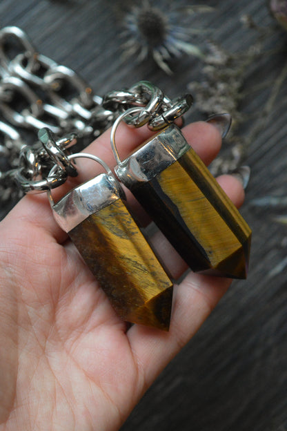Tigers Eye Chunky Chain Necklace