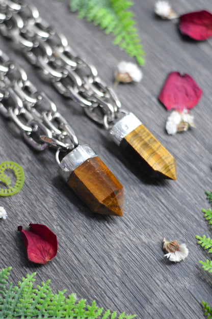 Tigers Eye Chunky Chain Necklace